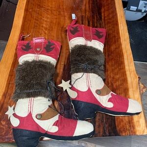 Christmas western style stockings